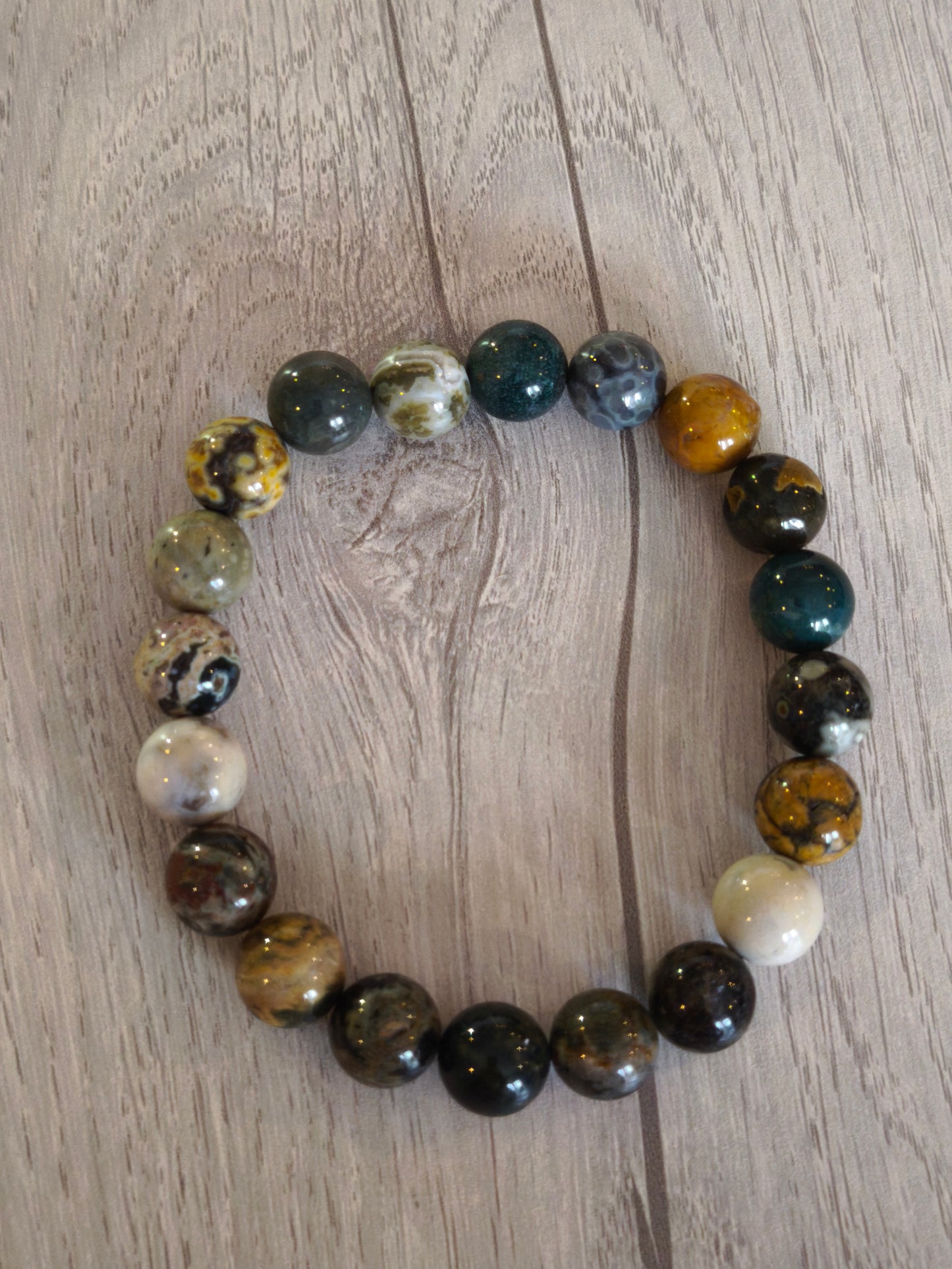 Bracelet éthique JASPE Océan