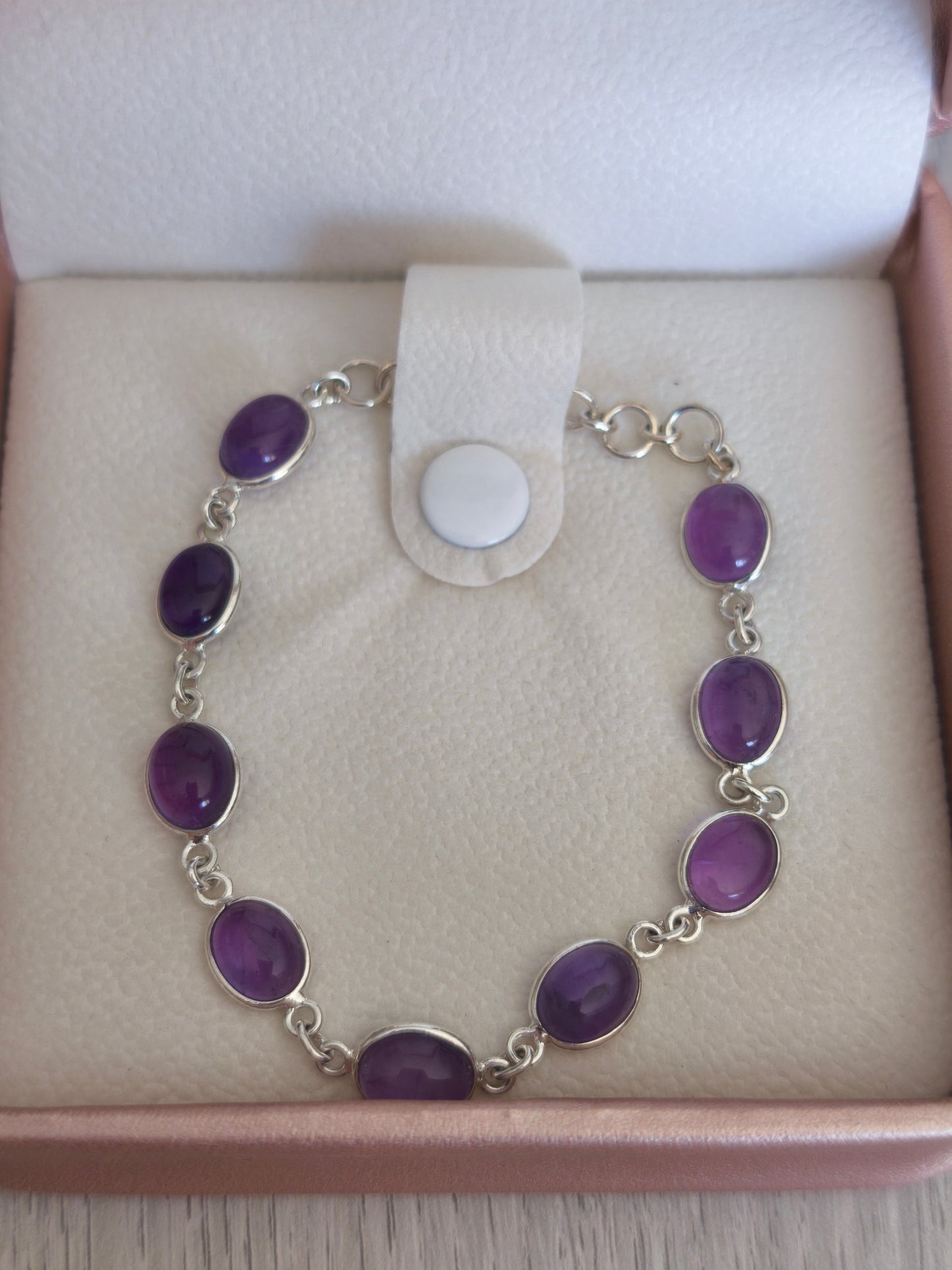 Bracelet argent 925 Améthyste AA+