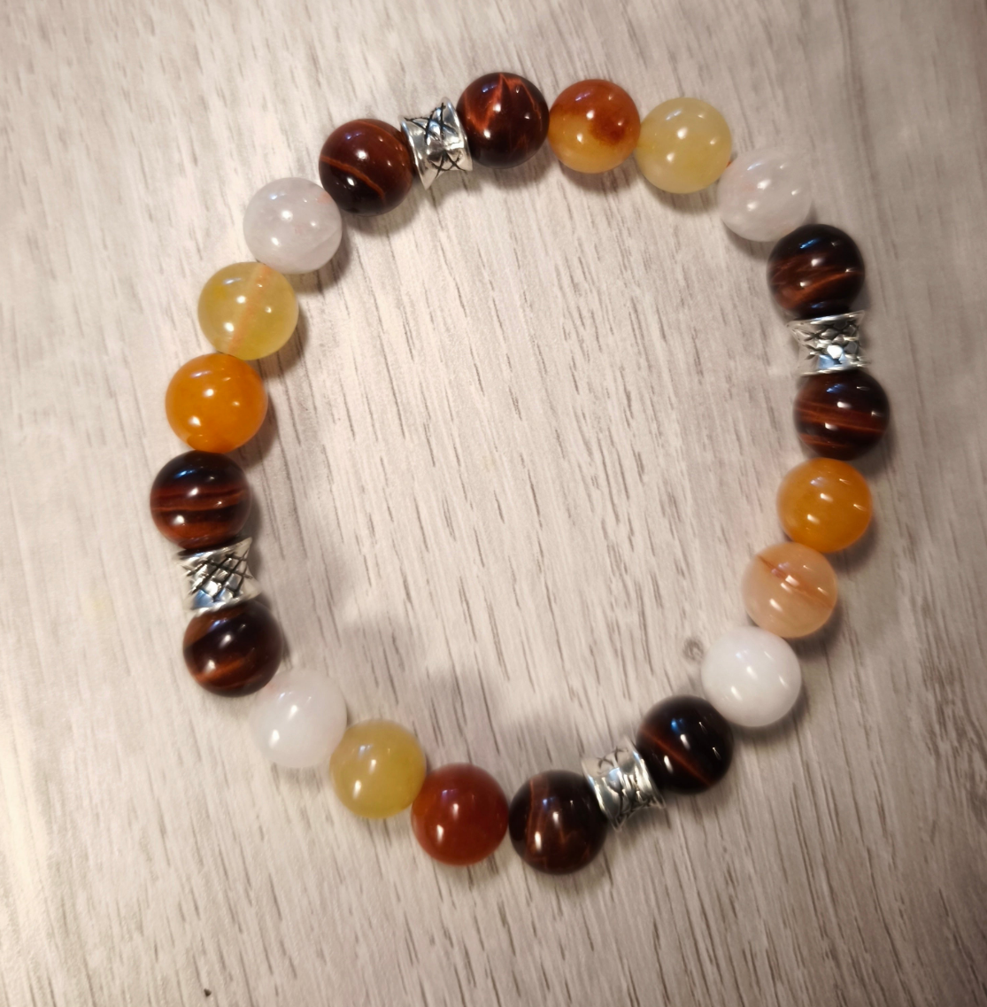 NOUVEAU DÉPART - BRACELET HAVANA UNIQUE EN PIERRES NATURELLES ÉTHIQUES 