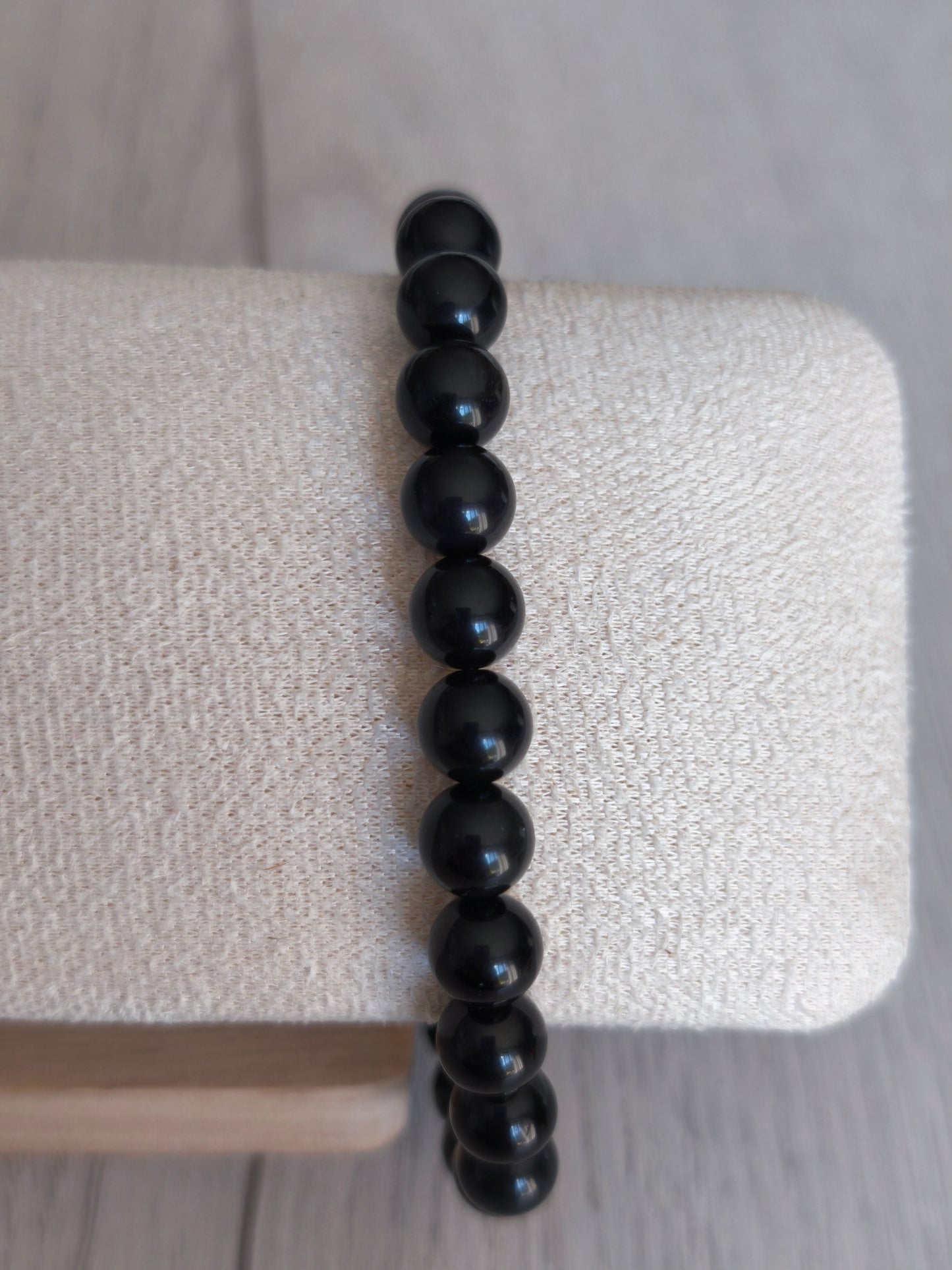 Bracelet boule 08mm Obsidienne Oeil Céleste A